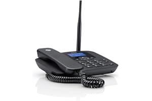 Motorola Voice - Téléphone Fixe sans Fil FW410L 4G, Hotspot WiFi, Carte SIM, Batterie de Secours, Mains Libres, GSM Quad Band, Transfert d'appel