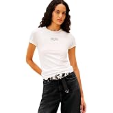 Tommy Hilfiger TJW SLIM MULTI LINEAR SS TEE T-shirt Kadın