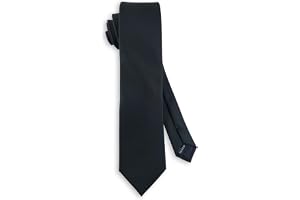 TigerTie - designerslips för män i svart matt, fin och subtil, enfärgad, klassisk 8 cm bredd, idealisk för såväl begravningar som för affärsmöten, festliga tillfällen och fritid