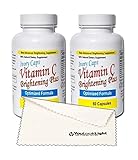 IvoryCaps Ivory Caps Vitamin C Skin Brightening Plus Skin Whitening Lightening Pills (pack of 2) 100% Natural , no side affects + 1 YouLookLight Screen/ Phone Cleaning Cloth