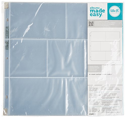 WE R Memory Keepers Wir R Ring Foto Ärmel 12 Zoll x 12 Zoll 10/Pkg (4) 4-Zoll x 6 und (3) 4-Zoll-X 4-Zoll-Taschen, andere, mehrfarbig