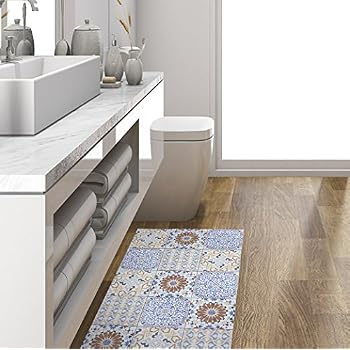 Viniliko Teppich Boho Style Vinyl Grau 140 X 50 X 3 Cm Amazon