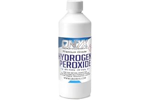 ONYX INGREDIENTS 101 Onyx 500ml Hydrogen Peroxide 6% Pure Food Grade, Unstabilized and Additive Free - 20 Vols