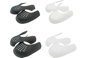 KASESSS 4 pary ochraniaczy na zagniecenia butów, 2 rozmiary, ochraniacze na zagniecenia z oddychającymi otworami, ochraniacze na zagniecenia do Air Force 1, uniwersalne, zapobiegające zagnieceniom, do