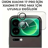 Xiaomi 17 Pro İle Uyumlu Lens Temperli Cam Kamera Koruyucu
