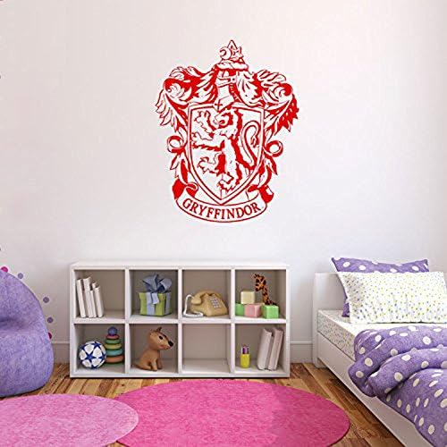 Harry Potter Wall Sticker Gryffindor Crest Movie Book Vinyl Art Decal Mural Children Door Name Bedroom Girls Boy Nursery Study Room Livingroom Decor 71x56cm By Nia Art