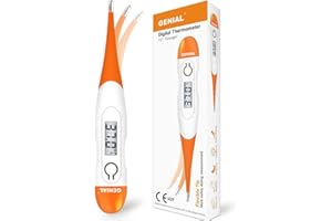 Nayble Genial Digital Thermometer High Precision Baby Thermometers A Body Temperature Checker, Thermometer For Adults and Kids - Waterproof, Flexible Tip, Fast and Accurate Reading