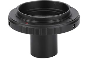 YUNIR Microscope Eyepiece Adapter Ring, for 23.2mm T Mount Microscope Eyepiece to Mount for Nikon AI Mounts SLR Camera Body