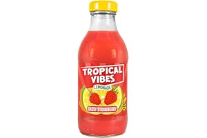 COXZD Tropical Vibes Lemonade Sassy Strawberry Drink, Exotic Flavors, Refreshing Summer Drink, Pack of 15.