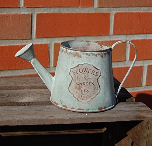 Gießkanne Blumentopf Flowers & Garden antikgrün H 12cm - 2