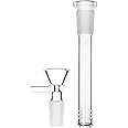 DXUANTING Glass Bong Downstem Diffuser 4.7 Inch Down Stem Downstem 14mm Laboratory Glassware Borosilicate Funnel Water Pipes Accessory Hookah Accessories