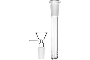 DXUANTING Glass Bong Downstem Diffuser 4.7 Inch Down Stem Downstem 14mm Laboratory Glassware Borosilicate Funnel Water Pipes Accessory Hookah Accessories