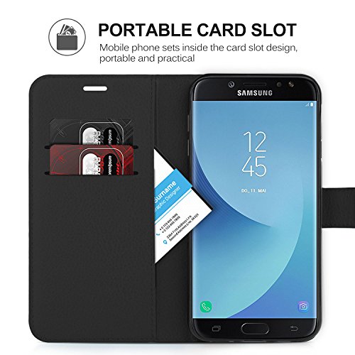 Funda Samsung Galaxy J7 2017 Carcasa KuGi Slim Flip Cover Carcasa Billetera Cartera de cuero PU Caso Monedero Multi-Angle Shockproof Silicio Protectora de Carcasa con Soporte Plegable para Samsung Galaxy J7 2017 SM-J730F Nuevo modelo Smartphone--negro reviews Funda Samsung Galaxy J7 2017 Carcasa KuGi Slim Flip Cover Carcasa Billetera Cartera de cuero PU Caso Monedero Multi-Angle Shockproof Silicio Protectora de Carcasa con Soporte Plegable para Samsung Galaxy J7 2017 SM-J730F Nuevo modelo Smartphone--negro