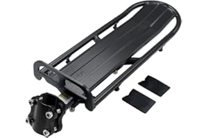 WOKYO Bike Rear Rack Retractable Bike Luggage Cargo Rack Adjustable Bicycle Pannier Bike Touring Rear Seat Post Rack Aluminum Alloy Bike Mount Carrier Quick Release Road Mountain Bike 22lb Capacity