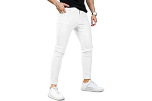GINGTTO Jeans Skinny Uomo Slim Fit Super Elasticizzati Denim Pantaloni Casual Jean