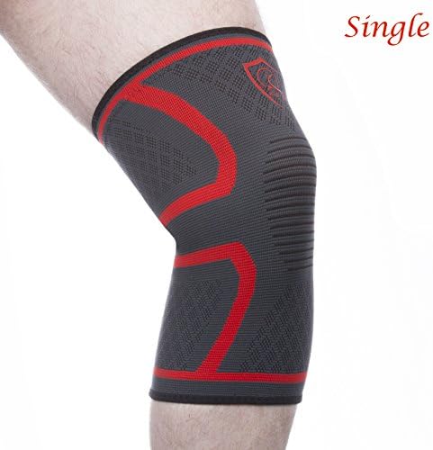 ACTIFIT Athletics Knee Compression Sleeve Support for Running, Jogging, Sports, Joint Pain Relief, Arthritis and Injury Recovery-Single Wrap (Small)