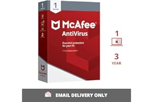 McAfee Antivirus 2024 | 1 Device, 3 Year | Antivirus Internet Security Software| Email Delivery