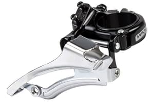 CYSKY Deragliatore Anteriore bici a 3 Velocità, Supporto Top o Bottom Pull, Adatto 31,8 34,9 Millimetri Tubo di Diametro, per Bici da Corsa e Montagn