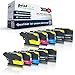 10x kompatible Tintenpatronen für Brother LC223 LC225 LC227XL MFCJ5600 MFC-J5620DW MFC-J5625DW MFC-J5720DW - Sparpack - Büro Plus Serie