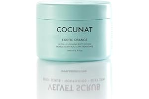 COCUNAT - Exotic Orange - Mousse Corporal Hidratante y Reafirmante 24h - Aroma Cítrico - Manteca de Karité - Piel Extra Suave - Rápida Absorción - Sin Siliconas - 200ml