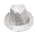 Produktbild SaingaceTMHüte Paillettenhut Pailettenhut Pailletten Hut Disco-Hut Clubstyle Partyhut Trilby Hut Blink Karneval Party Glitzerhut Glitter