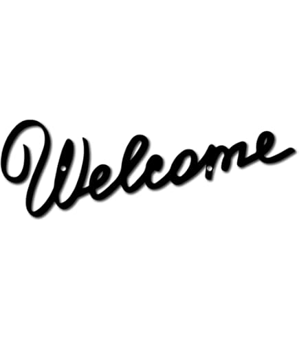 Metallschild "Hello Willkommen" – 99x28 Cm Wanddeko Für Drinnen & Draußen