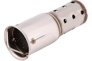 EBTOOLS Elerose per moto decibel killer tubo di scarico DB marmitta di scarico modificato universale da 51 mm per moto tubo di scarico rimovibile in acciaio inox soppressore del rumore DB