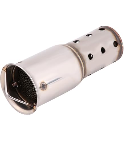 Insert Silencieux DB Killer Universel Pour Moto - Diamètre 35 Mm | Argent | Réduction Bruit Échappement