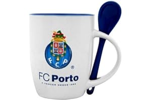 Beyond Happy Porto Dragões Coffret cadeau tasse et cuillère en céramique avec blason de football officiel