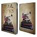 Produktbild Offizielle Brigid Ashwood Tee Und Bücher Vintage Romantik 2 Brieftasche Handyhülle aus Leder für Apple iPad Air 2