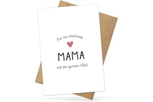 ‎KOKO LORA Koko&Lora Grußkarte für die allerbeste Mama auf der Welt - mit Umschlag