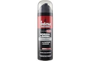 INTESA POUR HOMME | Schiuma da Barba, Energy Power, con Caffeina e Guaranà, 300 ml