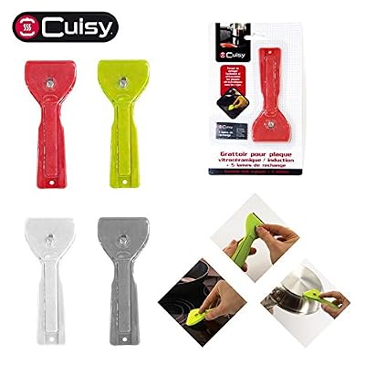 Cuisy CMP Paris 545691 Grattoir Plaque Vitrocéramique + 5 Lames Plastique Aléatoire