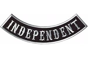 SUMA SHOP - Adesivo Independent, Stemma Logo Decal Compatibile Con Tutti I Tipi Di Abbigliamento, Diametro 33,5 cm