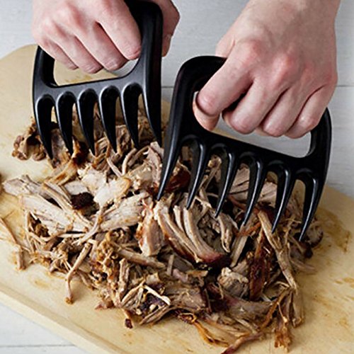 CHIC-CHIC 2pcs Bärentatzen Fleischgabel Fleisch Krallen Tatze Pulled Pork Meat Claws Shredder Claws Fleisch Schneiden BBQ Braten Döner Kebab - 6