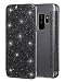 Produktbild Galaxy S9 Plus Hülle,Galaxy S9 Plus Case,S9 Plus Case,Snewill Glitter Shiny Bling Slim PU Leather Folio Flip Handyhülle with Card Slot & Clear Soft TPU Back Cover Schutzhülle für Samsung Galaxy S9 Plus -Bling Black