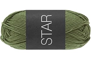 ‎LANA GROSSA LANA GROSSA Star | Topflappen-Baumwolle | Handstrickgarn aus 100% Baumwolle | 50g Wolle zum Stricken & Häkeln | 90m Garn FB88