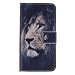 Produktbild Galaxy S5 Mini Hülle, Conber Lederhülle Handyhülle mit [Frei Schutzfolie], PU Tasche Leder Flip Case Cover Schwarze Serie Schutzhülle für Samsung Galaxy S5 Mini - Löwe