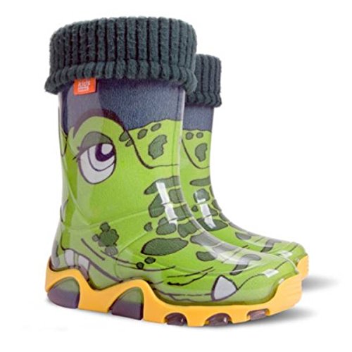 Childrens Wellington Boots Wellies Rainy Shoes Kids All UK Sizes - Crocodiles (UK 7-8 (EU 24-25) Toddler)