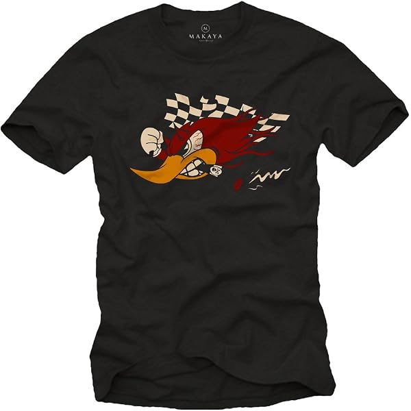 Maglietta Uomo MAKAYA Herbie 53: T-shirt Vintage Tuning Con Stampa Serigrafica, 100% Cotone Morbido, Girocollo, Regular Fit, Taglie S-XXXL. Certificazione Öko-Tex 100.