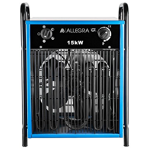 ALLEGRA H150 Elektroheizer Bauheizer Heizlüfter Heizgerät mit Thermostat 15 KW - 2