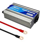 [Spannungswandler] - Wandelt 12V DC Batteriespannung in 240 V Wechselspannung für zu Hause, im Auto, auf See und in der Yacht um. Solarstrom kann in Haushalts-Wechselstrom umgewandelt werden.