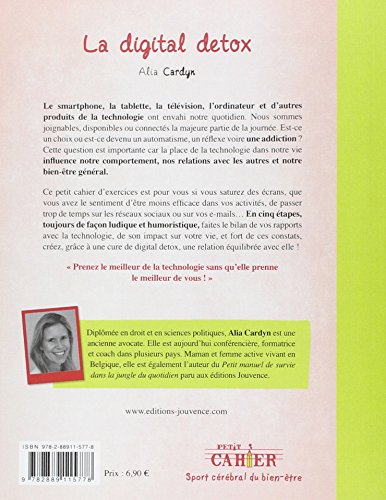 Book's Cover of Petit cahier d'exercices de digital détox