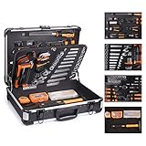 todo herramientas alquiler ▲PORTATIL: El tamaño de la caja exterior es 450x330x140MM, y el peso es 55KG .Usted puede reparar fácilmente cualquier artículo del hogar con el kit de herramientas de 136 piezas