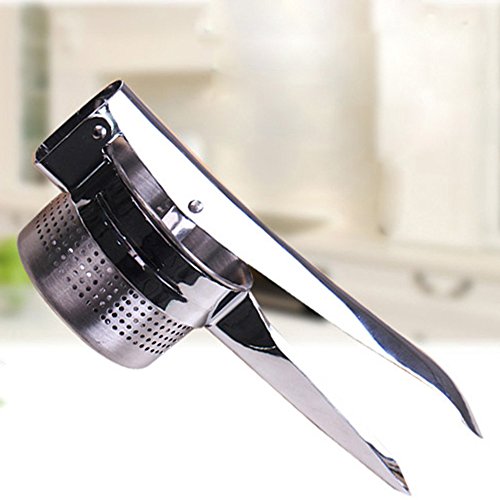 ufengke® Edelstahl Kealive Knoblauchpresse Manuell Saftpresse Ingwerpresse Küchenhelfer - 2