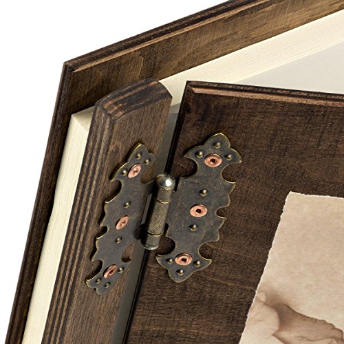 Gästebuch zur Hochzeit – Silberhochzeit 2 goldene Ringe im 3D Format - 4