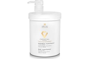 ARUAL Mascarilla Capilar Profesional Crystal Diamond reparadora del cabello con Aceite de Argán y Macadamia 1000 Ml