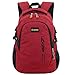 Produktbild Super Modern Unisex-Schulrucksack aus Nylon, Laptoptasche für Teenager, ob Mädchen oder Jungen, cooler Sportrucksack, Reiserucksack für Männer und Frauen Größe L rot