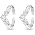ZAVYA 925 Sterling Silver Rhodium Plated Toe-ring |Gift for Women and Girls | With Certificate of Authencity and 925 Hallmark