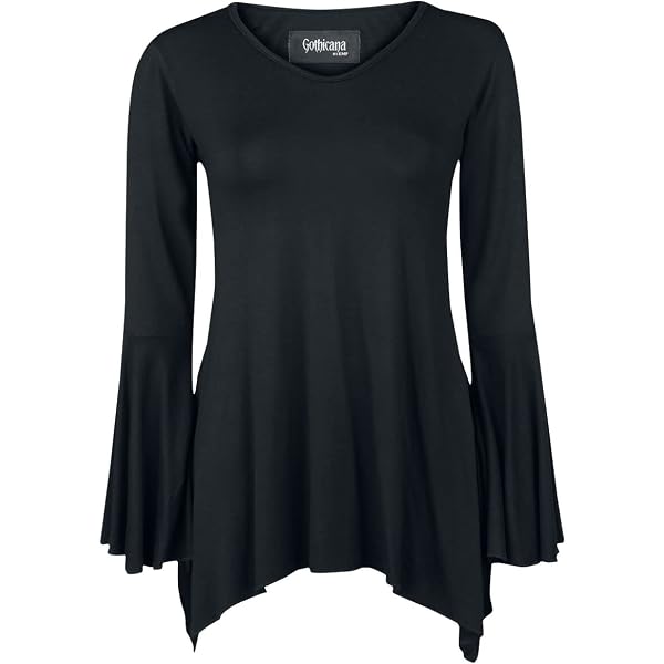 Gothicana By EMP Cardigan Lungo Nero Con Pizzo E Cappuccio - 95% Viscosa, Regular Fit